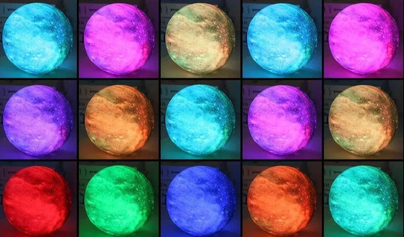 Luminaria LED - Lua 3D